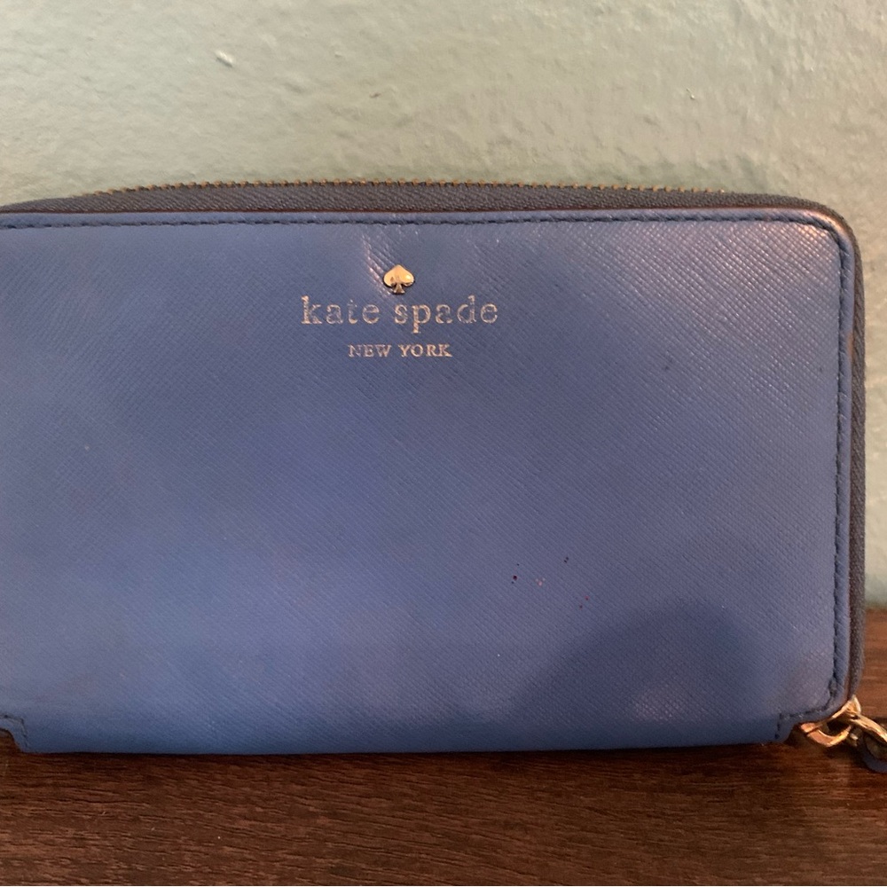 Kate Spade Sky Blue Zip Wallet